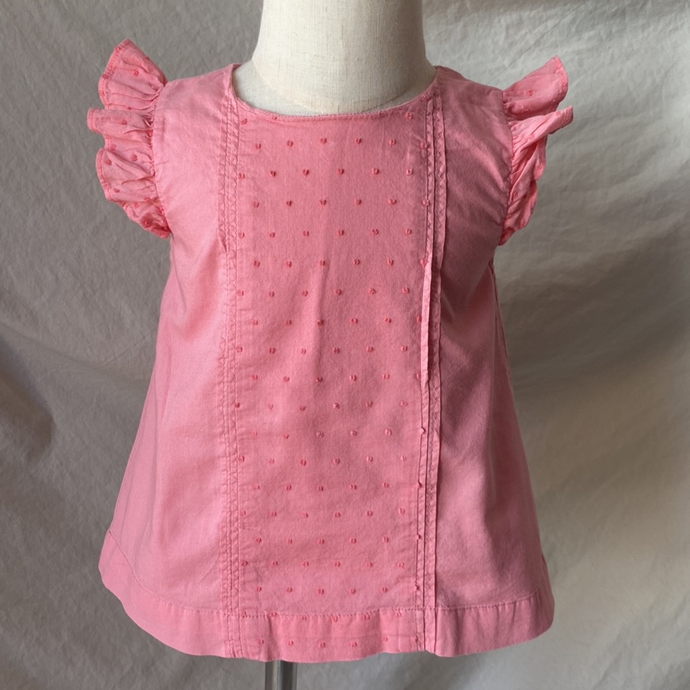 ♥️ 3 for $17 babyGap pink flutter sleeve top